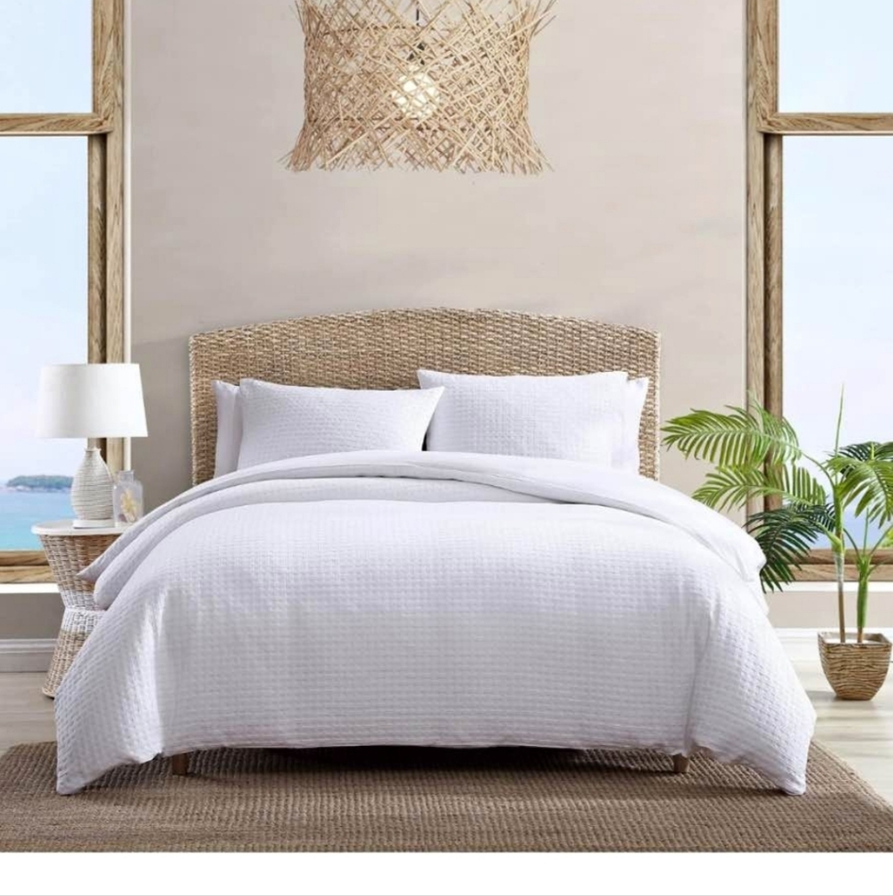 Tommy Bahama - King Duvet Cover Set, Soft Cotton Bedding with Button Closure
